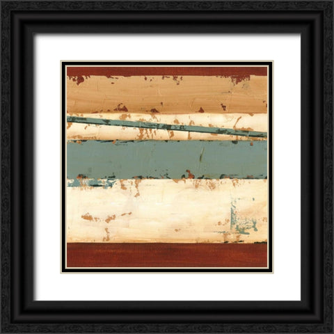 Linear Abstraction III Black Ornate Wood Framed Art Print with Double Matting by Harper, Ethan