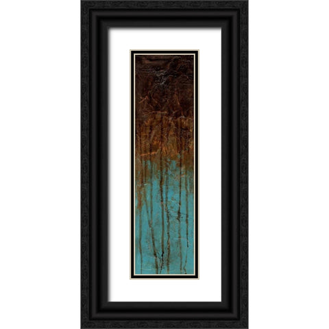 Oxidized Copper II Black Ornate Wood Framed Art Print with Double Matting by Goldberger, Jennifer