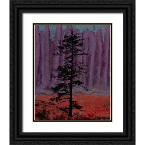 Aurora II Black Ornate Wood Framed Art Print with Double Matting by Ludwig, Alicia