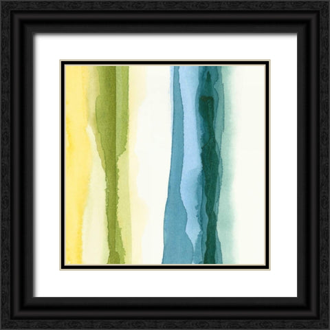 Liquidity IV Black Ornate Wood Framed Art Print with Double Matting by Zarris, Chariklia