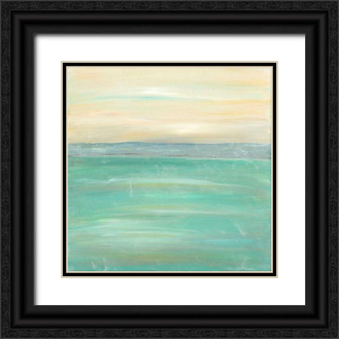 Serenity I Black Ornate Wood Framed Art Print with Double Matting by Holland, Julie