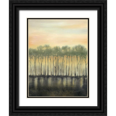 Dusk in Spring Black Ornate Wood Framed Art Print with Double Matting by Goldberger, Jennifer