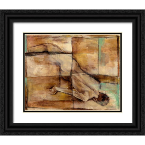 Abstract Proportions IV Black Ornate Wood Framed Art Print with Double Matting by Goldberger, Jennifer