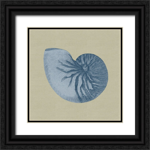 Chambray Shells II Black Ornate Wood Framed Art Print with Double Matting by Vision Studio