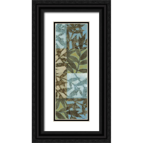 Swaying Fronds Panel I Black Ornate Wood Framed Art Print with Double Matting by Wyatt Jr., Norman