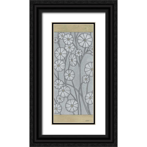 Shimmering Daisies I Black Ornate Wood Framed Art Print with Double Matting by Wyatt Jr., Norman