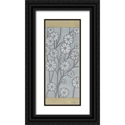 Shimmering Daisies II Black Ornate Wood Framed Art Print with Double Matting by Wyatt Jr., Norman