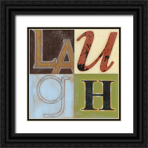 Laugh a Lot Black Ornate Wood Framed Art Print with Double Matting by Wyatt Jr., Norman