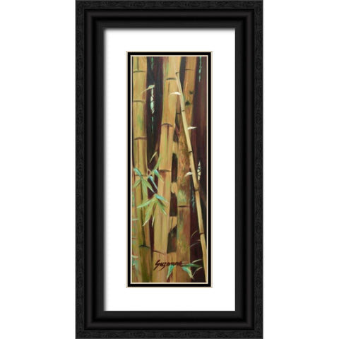 Bamboo Finale II Black Ornate Wood Framed Art Print with Double Matting by Wilkins, Suzanne