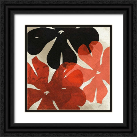 Bloomer Tiles IV Black Ornate Wood Framed Art Print with Double Matting by Burghardt, James