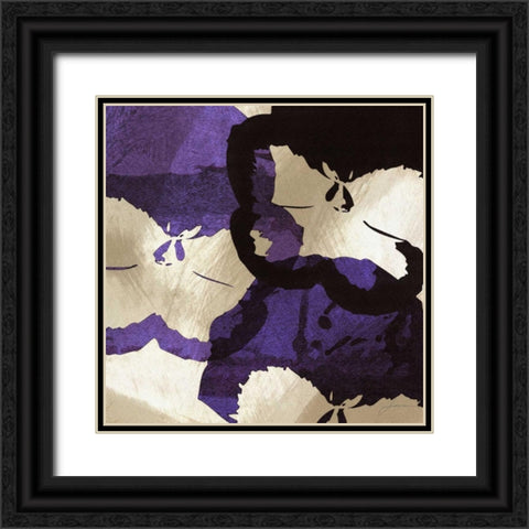 Bloomer Tiles VIII Black Ornate Wood Framed Art Print with Double Matting by Burghardt, James