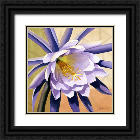 Desert Bloom II Black Ornate Wood Framed Art Print with Double Matting by Higby, Jason