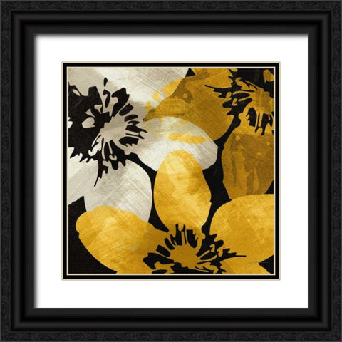 Bloomer Tiles IX Black Ornate Wood Framed Art Print with Double Matting by Burghardt, James