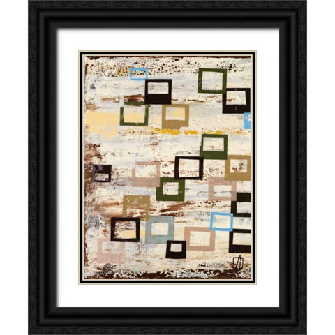 Square RD I Black Ornate Wood Framed Art Print with Double Matting by Avondet, Natalie