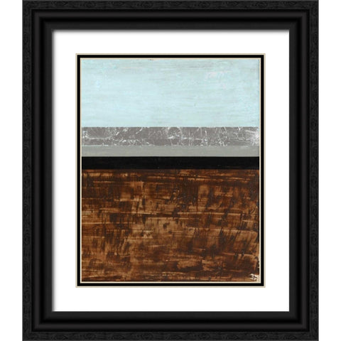 Textured Light II Black Ornate Wood Framed Art Print with Double Matting by Avondet, Natalie