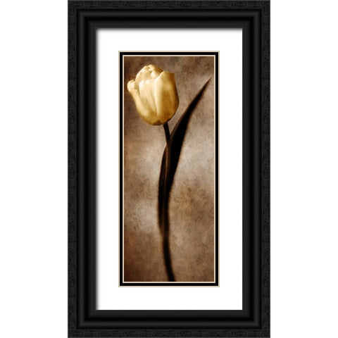 Damask Tulip II Black Ornate Wood Framed Art Print with Double Matting by Zalewski, Christine