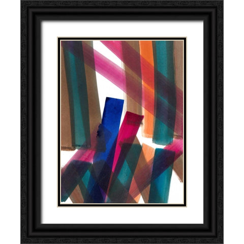 Over Pass IV Black Ornate Wood Framed Art Print with Double Matting by Fuchs, Jodi