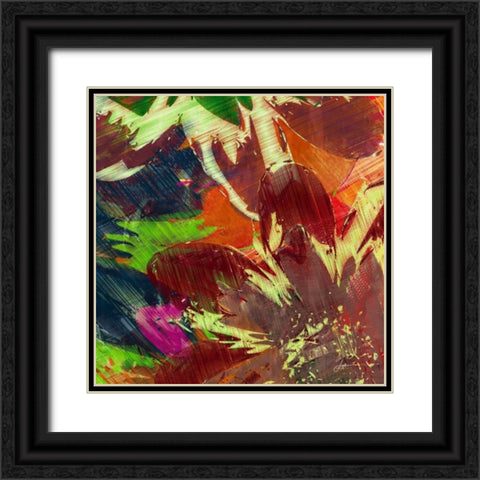 Floragraph IV Black Ornate Wood Framed Art Print with Double Matting by Burghardt, James