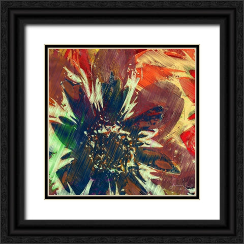 Floragraph V Black Ornate Wood Framed Art Print with Double Matting by Burghardt, James