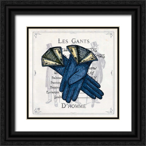 Haute Couture VII Black Ornate Wood Framed Art Print with Double Matting by Joyner, Ginny