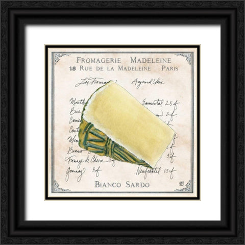 Fromages II Black Ornate Wood Framed Art Print with Double Matting by Joyner, Ginny