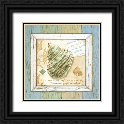Sea Treasures VI Black Ornate Wood Framed Art Print with Double Matting by Beth Anne Creative