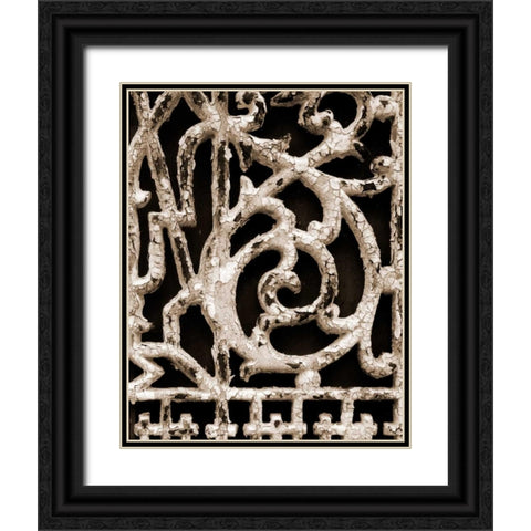Ornament III Black Ornate Wood Framed Art Print with Double Matting by Christensen, Jim