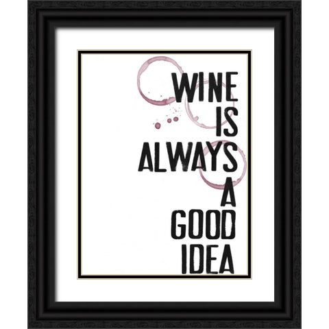 Hospitality V Black Ornate Wood Framed Art Print with Double Matting by Velasquez, Deborah