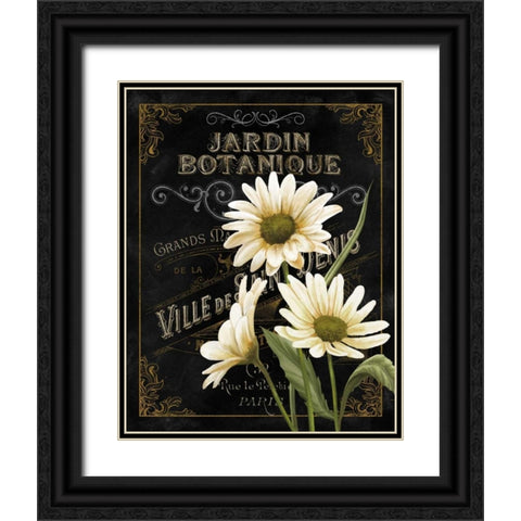 Small Botanical Collection I Black Ornate Wood Framed Art Print with Double Matting by White, Abby