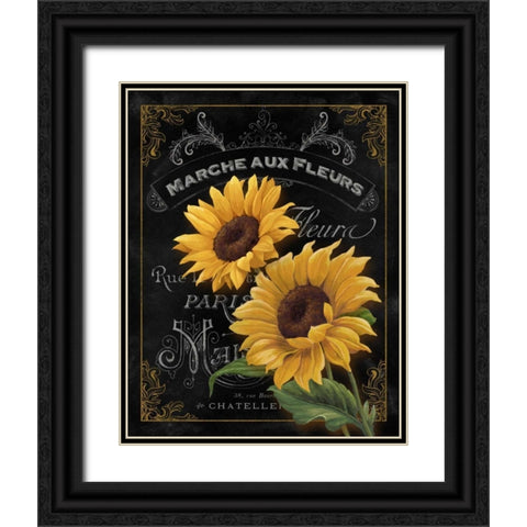 Small Botanical Collection II Black Ornate Wood Framed Art Print with Double Matting by White, Abby