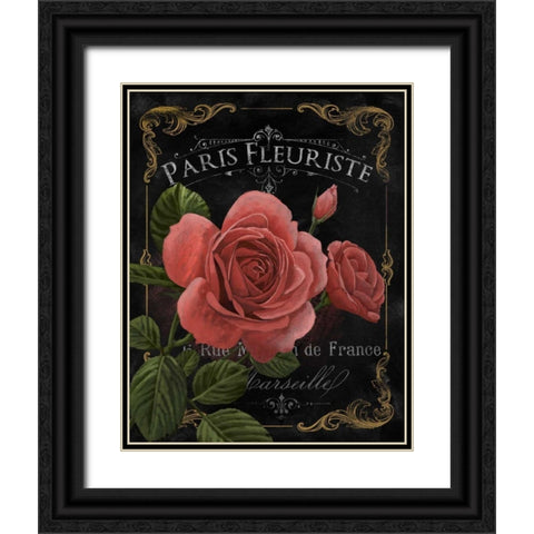 Small Botanical Collection III Black Ornate Wood Framed Art Print with Double Matting by White, Abby