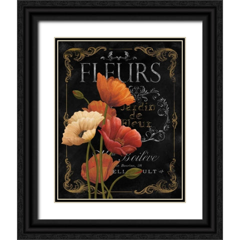 Small Botanical Collection IV Black Ornate Wood Framed Art Print with Double Matting by White, Abby