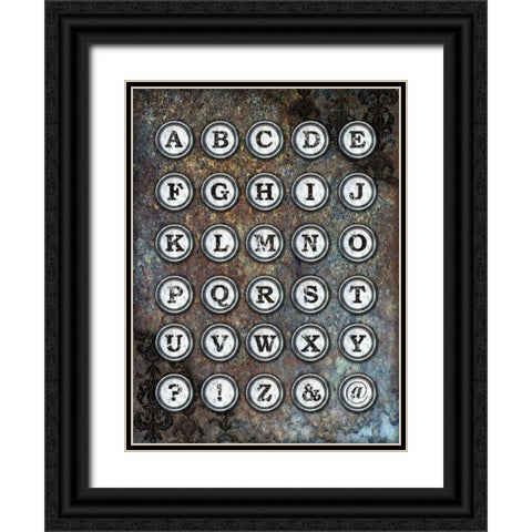 New Punk IV Black Ornate Wood Framed Art Print with Double Matting by James, Andrea