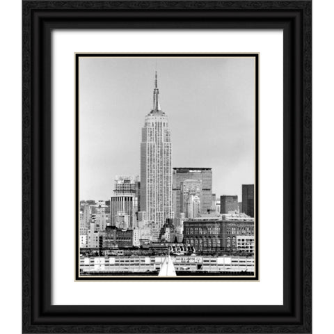 NYC Skyline IV Black Ornate Wood Framed Art Print with Double Matting by Pica, Jeff