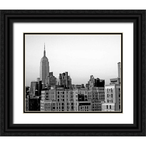 NYC Skyline VI Black Ornate Wood Framed Art Print with Double Matting by Pica, Jeff