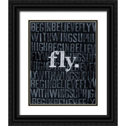 Dream Imagine... IV Black Ornate Wood Framed Art Print with Double Matting by Velasquez, Deborah