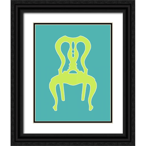 Graphic Chair II Black Ornate Wood Framed Art Print with Double Matting by Zarris, Chariklia