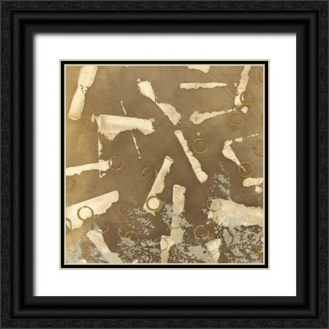 Golden Rule VII Black Ornate Wood Framed Art Print with Double Matting by Meagher, Megan