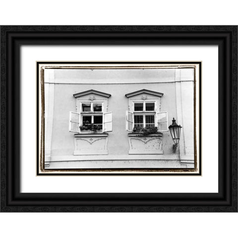 Glimpses of Prague VI Black Ornate Wood Framed Art Print with Double Matting by DeNardo, Laura