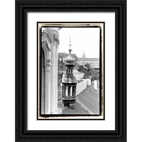 Splendors of Prague I Black Ornate Wood Framed Art Print with Double Matting by DeNardo, Laura