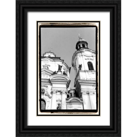 Splendors of Prague IV Black Ornate Wood Framed Art Print with Double Matting by DeNardo, Laura