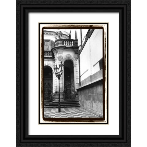 Passing through Prague III Black Ornate Wood Framed Art Print with Double Matting by DeNardo, Laura