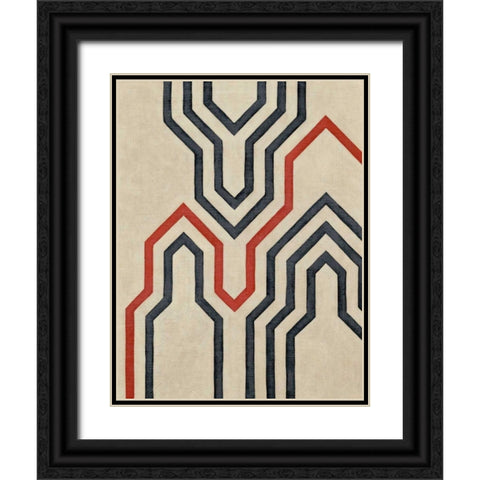 Diversion I Black Ornate Wood Framed Art Print with Double Matting by Zarris, Chariklia