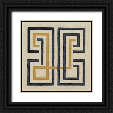 Diversion IV Black Ornate Wood Framed Art Print with Double Matting by Zarris, Chariklia