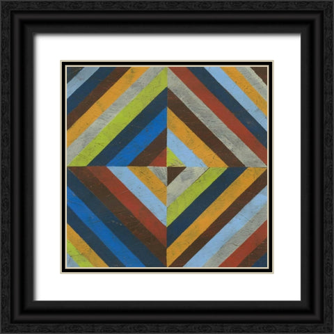 Converge II Black Ornate Wood Framed Art Print with Double Matting by Vess, June Erica