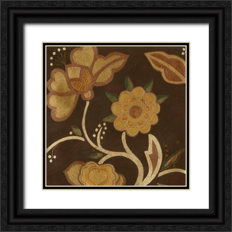 Vintage Kimono II Black Ornate Wood Framed Art Print with Double Matting by Vess, June Erica