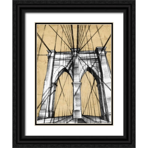 Modern Engineering I Black Ornate Wood Framed Art Print with Double Matting by Harper, Ethan