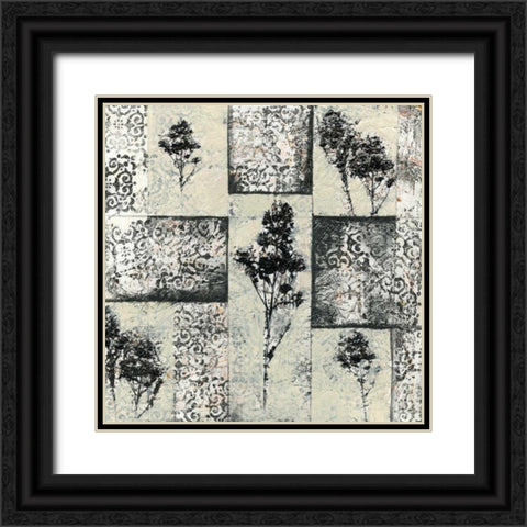 Toile Redone III Black Ornate Wood Framed Art Print with Double Matting by Goldberger, Jennifer