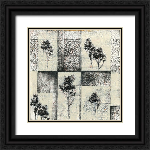 Toile Redone IV Black Ornate Wood Framed Art Print with Double Matting by Goldberger, Jennifer