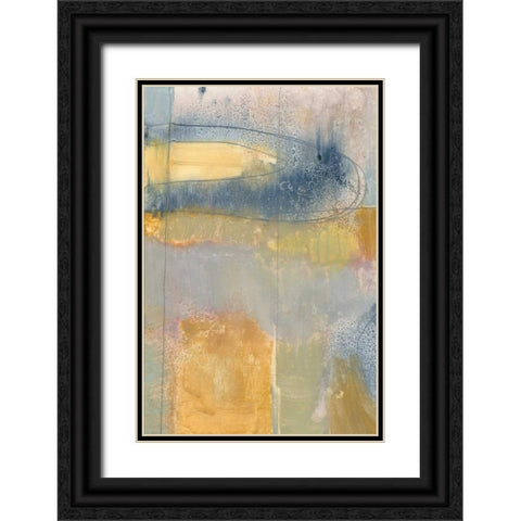 Pastel Fusion IV Black Ornate Wood Framed Art Print with Double Matting by Goldberger, Jennifer